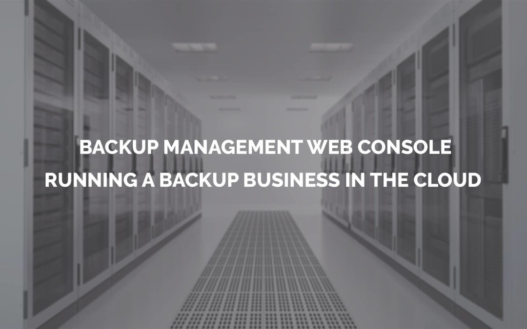 Backup Management Web Console from WholesaleBackup